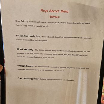 Lucky Noodles - Ploys Secret Menu - Thai Near Me - Denver, Colorado
