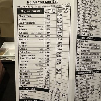 Ohana Sushi - Ordering paper - Japanese Near Me - Riverside, California Ohana Sushi - Ordering paper - Japanese Near Me - Riverside, California