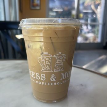 Press & Moka - Iced Vanilla Oat Latte - Coffee & Tea Near Me - Irvine, California