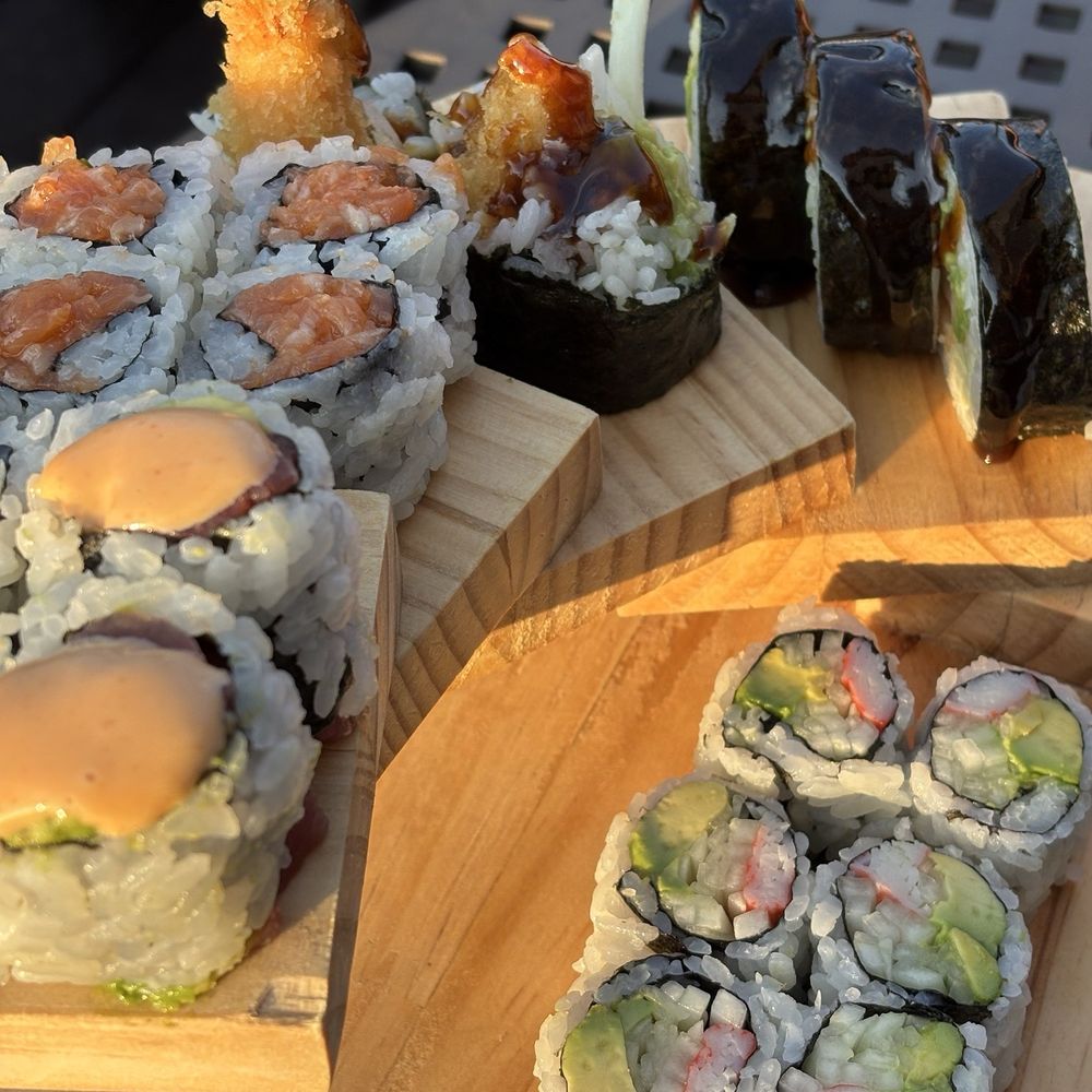 Hoosier Roll, Spicy Salmon Roll, California Roll, Shrimp Tempura Roll Hoosier Roll, Spicy Salmon Roll, California Roll, Shrimp Tempura Roll