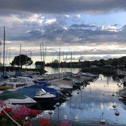 Restaurant la Cambuse - Pretty view of the marina from the restaurant