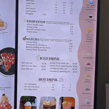 Coche Valley Dessert Cafe - Drink menu - Desserts Near Me - Seattle, Washington