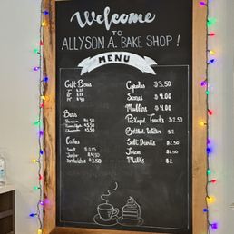 a menu on a chalkboard a menu on a chalkboard