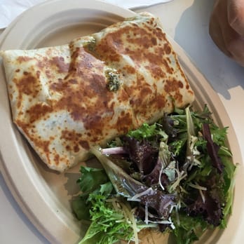 Crepe Crazy - The chicken basil pesto. Delicious and very filling! - Creperies Near Me - Austin, Texas Crepe Crazy - The chicken basil pesto. Delicious and very filling! - Creperies Near Me - Austin, Texas