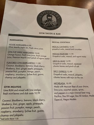 Menu photo 2 Gym Tacos Raleigh, NC Menu photo 2 Gym Tacos Raleigh, NC