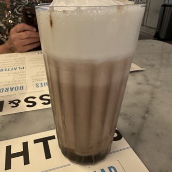 Russ & Daughters Cafe - Chocolate egg cream - Bagels Near Me - New York, New York