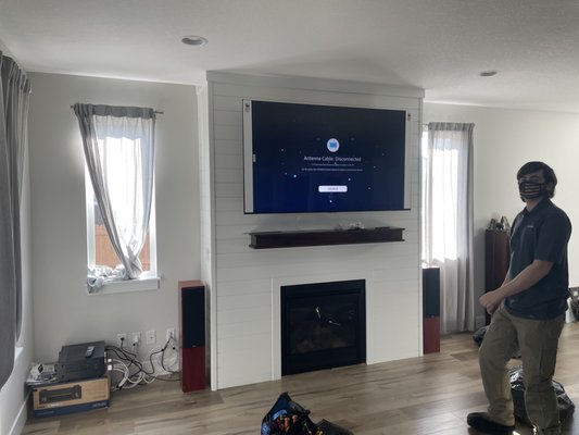 Audio/Video-Entertainment Solutions - Going to the movies is only a few steps away. We'll help you mount your TV, bring the home theater to your own living room, or set up a whole home audio system.
