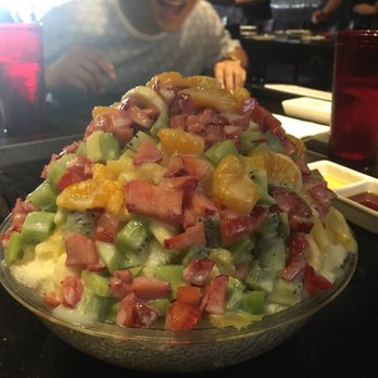 Shila Korean BBQ - Mixed fruits shaved ice, medium sized $8. You can pick red bean or mixed fruit. - Barbeque Near Me - Clovis, California Shila Korean BBQ - Mixed fruits shaved ice, medium sized $8. You can pick red bean or mixed fruit. - Barbeque Near Me - Clovis, California