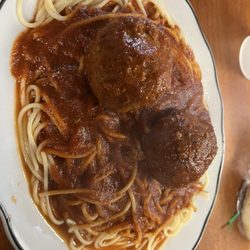 Spaghetti and meatballs