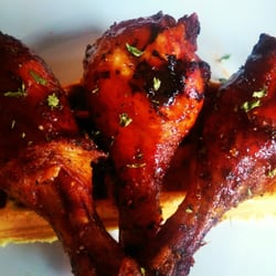 Trucking Delicious - Amazing jumbo smoked chicken and Belgian waffles!