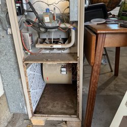 Atlas Heating & Ventilating - Repaired furnace with new blower motor and new filter installed.