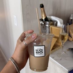 Kobo Cafe - Vanilla latte and Hotel Greystone Champagne