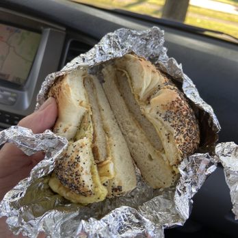 Luke's Donut Shop - Egg and sausage on an everything bagel - Donuts Near Me - Avon, Connecticut Luke's Donut Shop - Egg and sausage on an everything bagel - Donuts Near Me - Avon, Connecticut