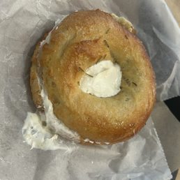 Rosemary olive oil bagel