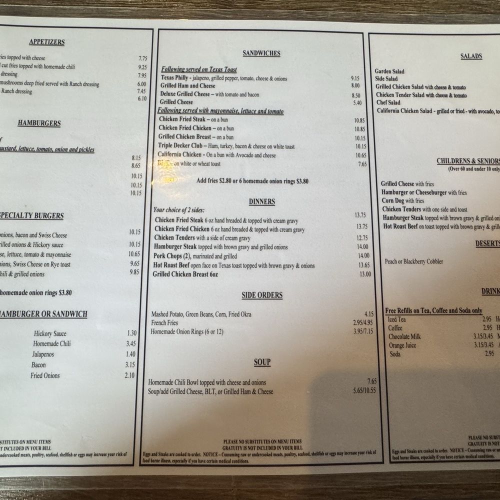 CC’s Cafe - Menu 4.12.26 - Breakfast & Brunch Near Me - Waller, Texas