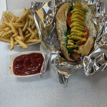 DogMahal DogHaus - The Chicago dog was every bit as mouthwatering as this picture looks! - Hot Dogs Near Me - Grand Forks, North Dakota DogMahal DogHaus - The Chicago dog was every bit as mouthwatering as this picture looks! - Hot Dogs Near Me - Grand Forks, North Dakota