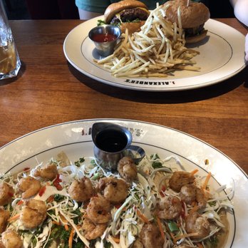 J. Alexander's - Shrimp tacos and the steak burger. - New American Near Me - San Antonio, Texas