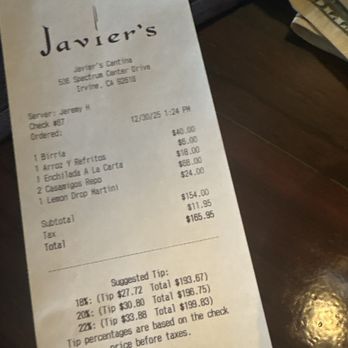 Javier's - Mexican Near Me - Irvine, California