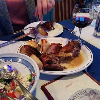 Mythos Greek Taverna - Lamb and potatoes - Greek Near Me - Edmonton, Alberta