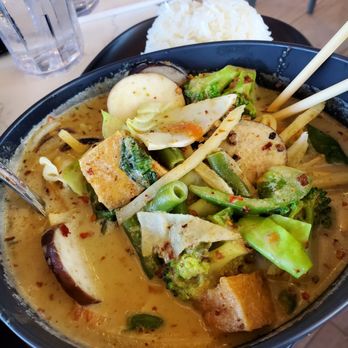 Spoon + Fork Thai Kitchen - Veggie and Tofu green curry. - Thai Near Me - Kyle, Texas