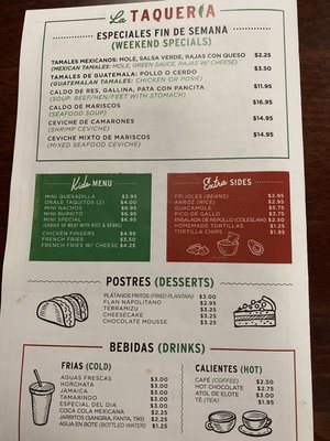 Menu photo 2 La Taqueria Lawrence Township, NJ