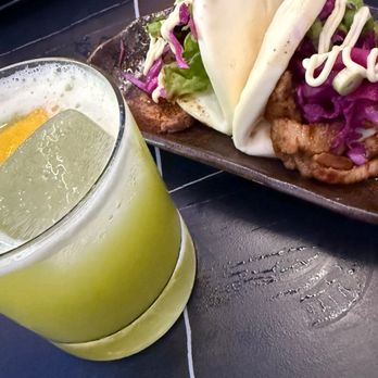 Sosogu - Bao Buns and a specialty drink... I can't remember the name. But delish! - Sushi Bars Near Me - Long Beach, California