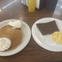 The Kountry Grille - Pumpkin pancakes, homemade scrapple and farm fresh eggs