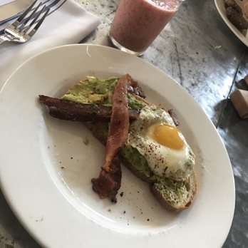 Tiny Boxwoods - The avocado toast brunch special! The spread was light and packed with flavor. Bacon is super crispy with hardly any fat! Delicous! - New American Near Me - Houston, Texas Tiny Boxwoods - The avocado toast brunch special! The spread was light and packed with flavor. Bacon is super crispy with hardly any fat! Delicous! - New American Near Me - Houston, Texas