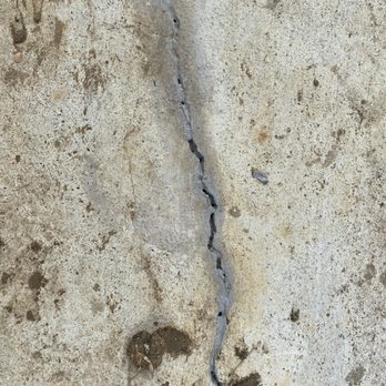 Anytime Concrete - I asked if he could fill a crack. Terrible! - Masonry/Concrete Near Me - Hurst, Texas