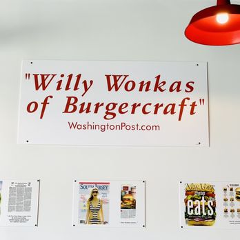 Five Guys - a sign that says will work as of burgercraft - Burgers Near Me - Hockessin, Delaware