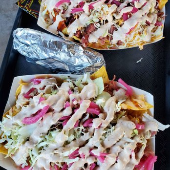 Somethin' to Taco 'Bout - Luau Nachos (currently $12 each) - Food Trucks Near Me Somethin' to Taco 'Bout - Luau Nachos (currently $12 each) - Food Trucks Near Me