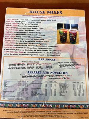 Menu photo 4 Wet Willie's Miami Beach, FL Menu photo 4 Wet Willie's Miami Beach, FL