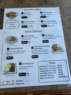 Menu photo 3 Quan Vy Da Westminster, CA Menu photo 3 Quan Vy Da Westminster, CA