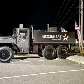 Mission BBQ - Mission BBQ jeep - so good, we stopped in a 2nd time but they had just closed (Sundays at 8PM) darn it. - Barbeque Near Me - Christiansburg, Virginia