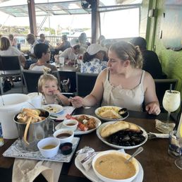 Garlic mussels, real crab rangoons, seafood gumbo, Rusty's pot bellies. Kids pasta. Garlic mussels, real crab rangoons, seafood gumbo, Rusty's pot bellies. Kids pasta.