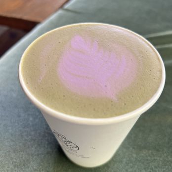 Established Today - Ube matcha HOT. DELISH! - Coffee & Tea Near Me - Los Angeles, California Established Today - Ube matcha HOT. DELISH! - Coffee & Tea Near Me - Los Angeles, California