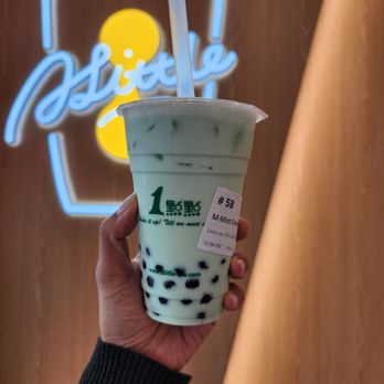 ALittle Tea - Medium Mint Milk Tea for $5! - Bubble Tea Near Me - Rowland Heights, California