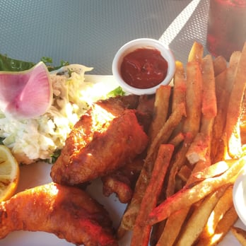 Waterfall Bar & Grille - My fish and chips - American Near Me - Canton, Massachusetts
