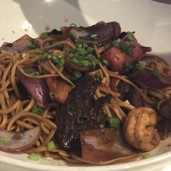 Bocas Grill Kendall - Wok Tossed Noodles with shrimp and beef - Latin American Near Me - Miami, Florida Bocas Grill Kendall - Wok Tossed Noodles with shrimp and beef - Latin American Near Me - Miami, Florida