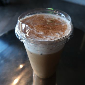 Fierro - Iced Cinnamon Roll Latte with Vanilla Coldfoam - Coffee & Tea Near Me - Lodi, California