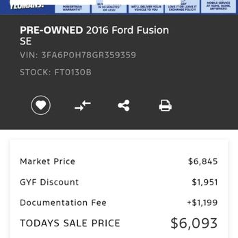 Gary Yeomans Ford - Keep the lights on fee - Car Dealers Near Me - Daytona Beach, Florida
