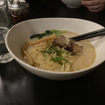Ebisu - Tonkotsu broth with a disappointing portion of pork belly - Sushi Bars Near Me - Providence, Rhode Island