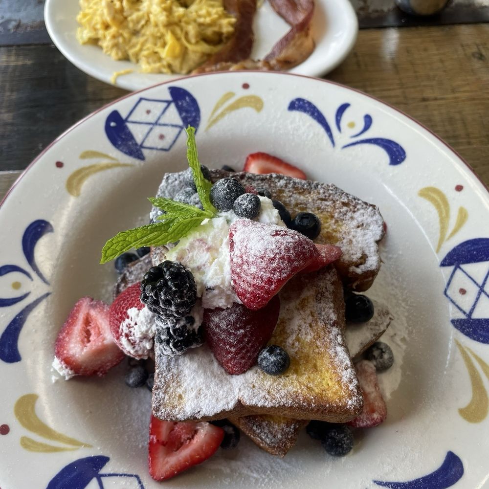 Sunny's Cafe - Screamed eggs and bacon. French toast with fruits and whipped cream. - Breakfast & Brunch Near Me - Rancho Cucamonga, California Sunny's Cafe - Screamed eggs and bacon. French toast with fruits and whipped cream. - Breakfast & Brunch Near Me - Rancho Cucamonga, California