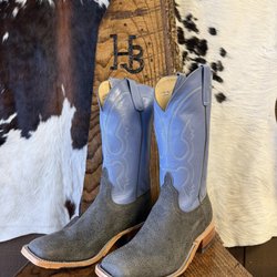 HB's Boot Corral - The photo provided from the staff prior to my arriving just to help understand the variation in leathers per sizing and style.