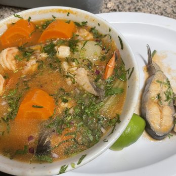 Mariscos Los Arcos - Catfish soup - Mexican Near Me - Canoga Park, California