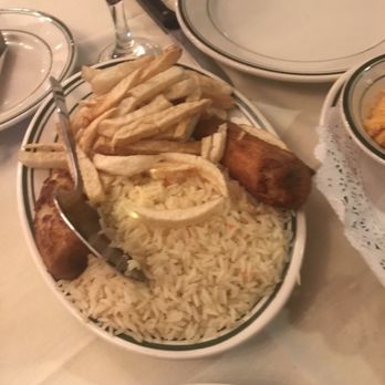 Fernandes steakhouse - Complimentary rice plantains and French fries - Portuguese Near Me - Newark, New Jersey