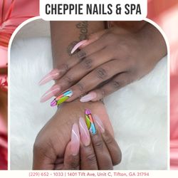 Cheppie Nails & Spa - Don't be afraid to show off your style with a glamorous long nail set.
Visit Cheppie Nails & Spa for top-notch service!