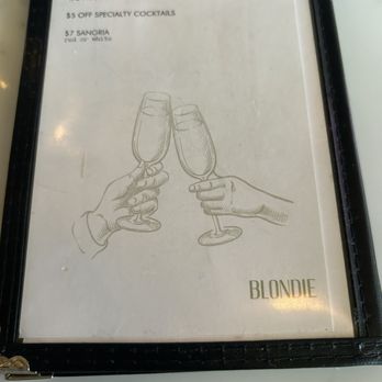 Blondie - Cheers Photo on the menu: - Cocktail Bars Near Me - Philadelphia, Pennsylvania Blondie - Cheers Photo on the menu: - Cocktail Bars Near Me - Philadelphia, Pennsylvania