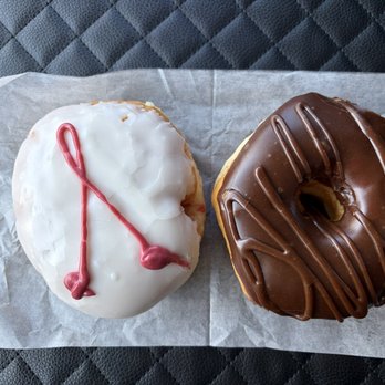 Rise + Roast - Cherry (filled) Vanilla and Chocolate Frosted - Donuts Near Me - Albuquerque, New Mexico