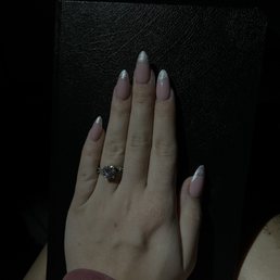 Acrylic French tip nails Acrylic French tip nails